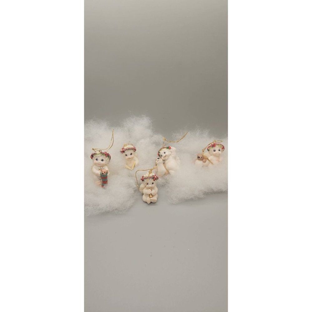 5 Vintage 1995 Dreamsicles Cherub Angel Babies Tree Ornaments Figurines 2"-3"